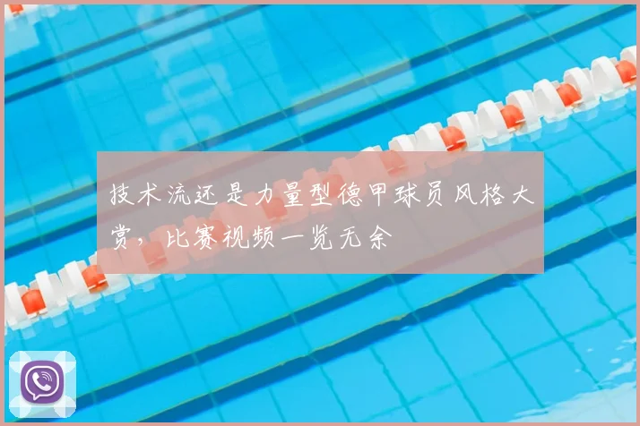 技术流还是力量型德甲球员风格大赏，比赛视频一览无余